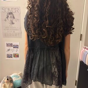 Urban Outfitters Gray Lace Skirt